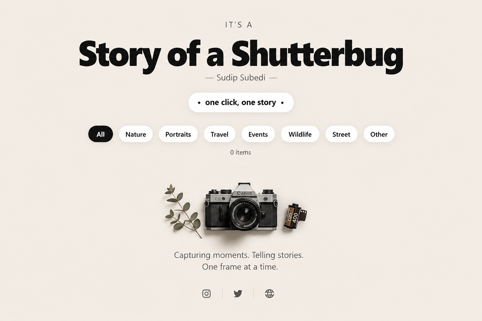 Story of a Shutterbug